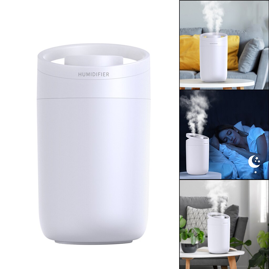 Ultrasonic Colorful LED Home Bedroom Air Humidifier Aroma Difuser USB 3L