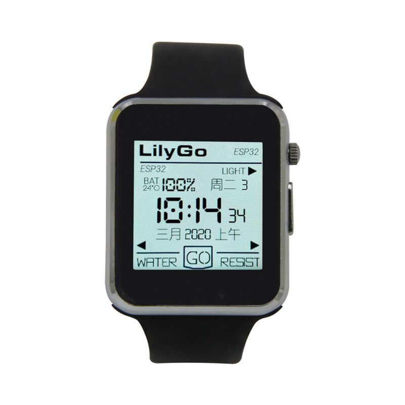 LILYGO® TTGO T-Watch ESP32 Main Chip 1.54 Inch Touch Display Programmable Wearable Environmental Interaction: Black