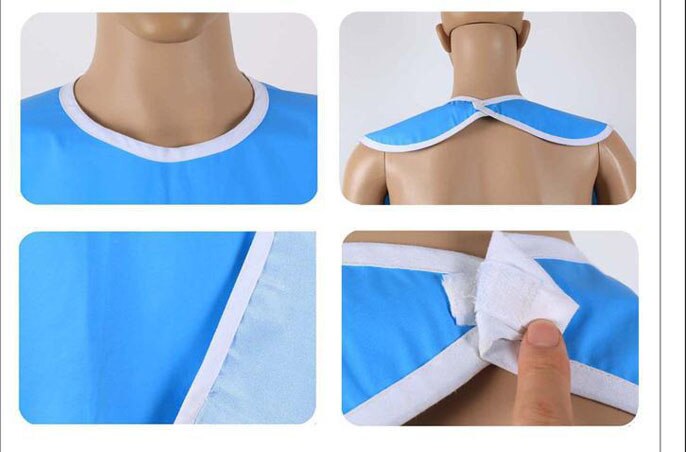 Bavoir de repas imperméable pour adulte | Bavoir protecteur pour vêtements, tablier de cuisine pour dîner