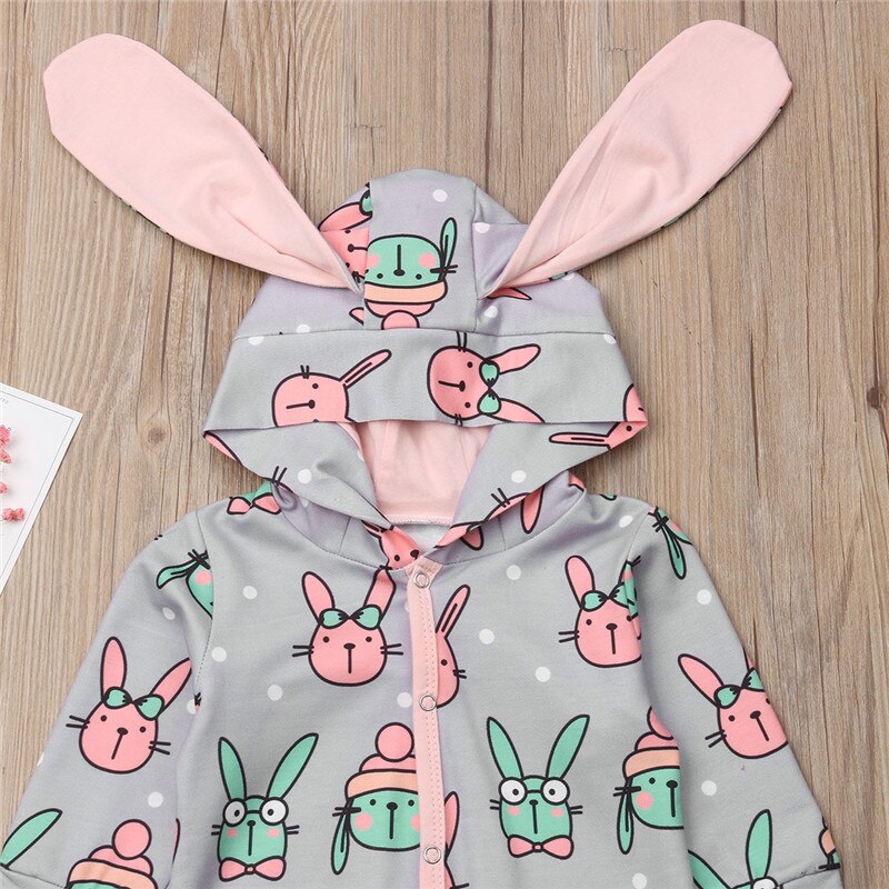 Pelele de algodón con capucha para bebé niña y niño, mono cálido, trajes de dibujos animados de animales bonitos para recién nacidos de 0 a 18 meses, novedad de