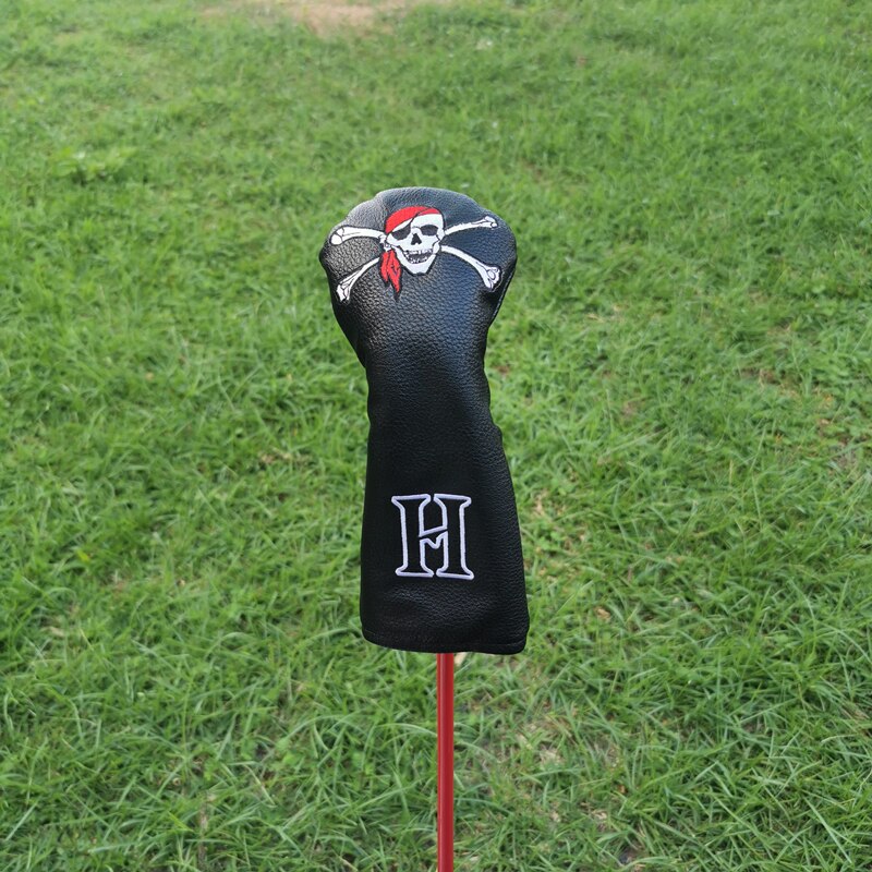 Pirate Golf Club Head Cover Is Suitable for Driver Fairway Putter 135H Club Cover PU Leather Unisex 진주게이츠
