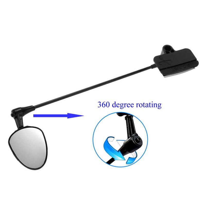 Bike Flat Bicycle Helmet Mirror Helmet Mounted Rear-view Cycling Accessory