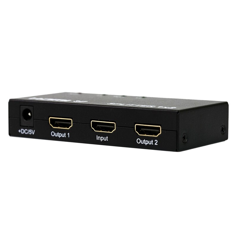 HDMI Splitter 1 in 2 Way Splitter HDMI Supports 3D HDMI 1X2 o Splitter US Plug