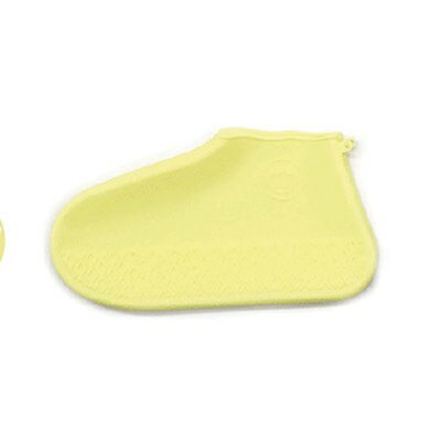 Erwachsene freundlicher Wasserdichte Schuh Abdeckungen Gummi Silikon Überschuhe Schuhe Protektoren Wiederverwendbare Regendicht Skidproof Über Schuhe Stiefel Abdeckung: Gelb / M