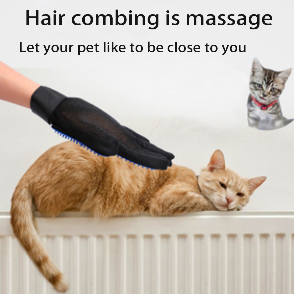 Pet Care Glove Cat Grooming Glove Deshedding Cat Brush Gloves Dog Comb for Cat supplies Bath Clean Massage Hair Remover Brush