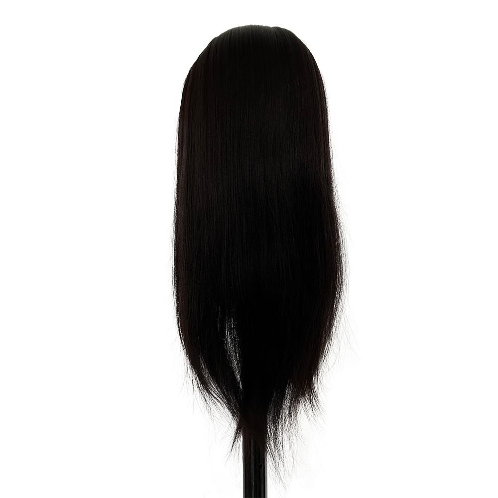 22inches Mannequin Head 100% Synthetic Hair Traininghead Styling Head Braid Hair Dolls Head for Practicing Cornrows and Braids