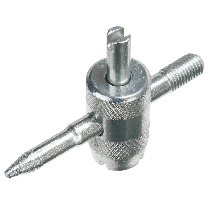 1set 4 Way Car Motorcycle Bike Tyre Tire Valve Repair Remover Tool with 4 Valve Stem Cores Tire Repair Tools Car Repair Tool