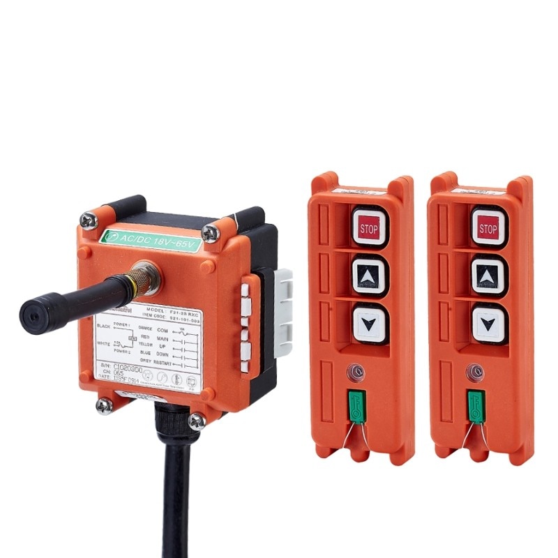 TELECRANE Wireless Industrial Remote Controller Electric Hoist Remote Control 2 Transmitter + 1 Receiver F21-2S