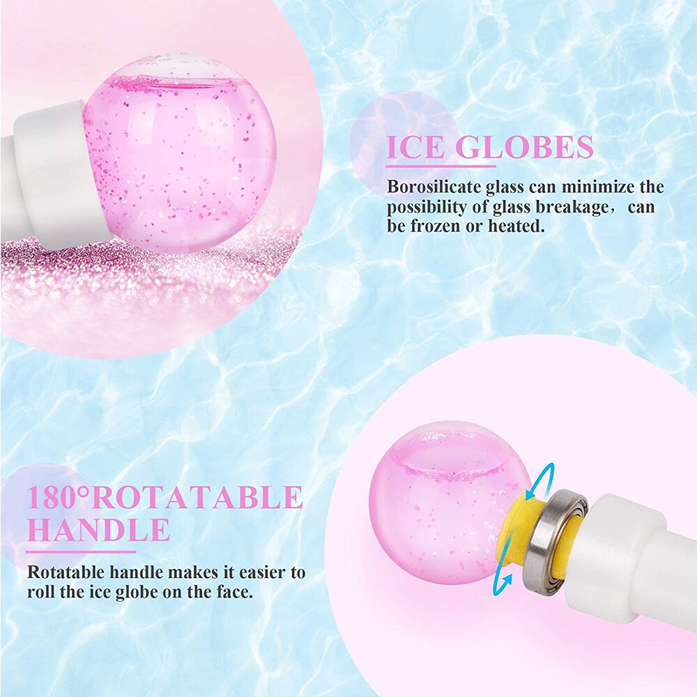 Ice Globes For Face Eye Facial Massager Face Lift Devices Cold Roller Ball Skin Care Tools Multifunctional Beauty Machine