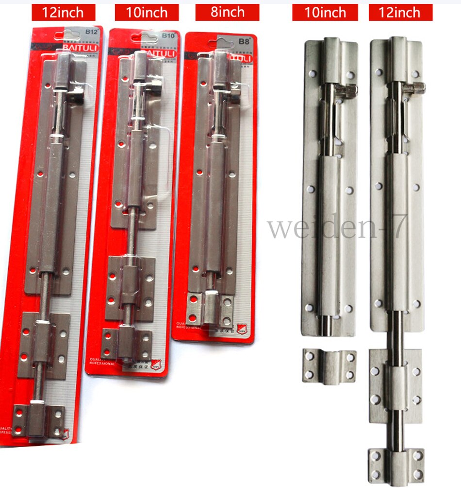 Stainless Steel Door Latch Slide Lock Barrel Bolt 1pc