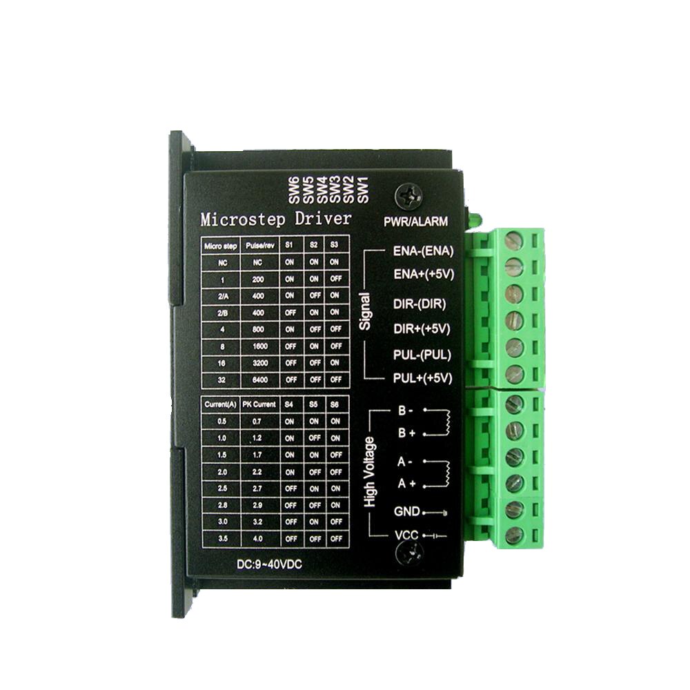 Controlador de Motor paso a paso actualizado, TB6600 Nema 23 Nema 34 42/57/86 Nema17 4A DC9-40V, 1 eje, máquina de grabado CNC de Motor paso a paso