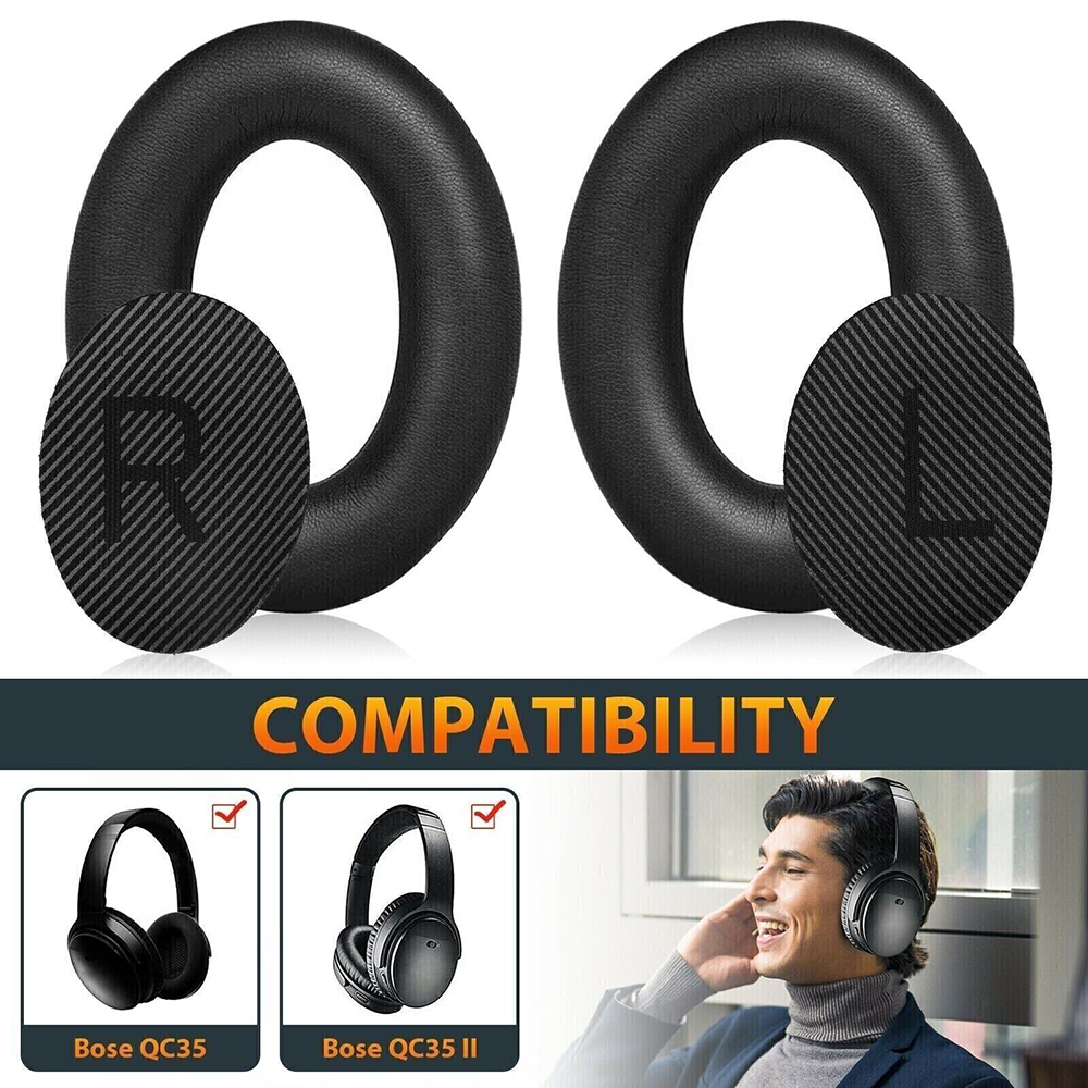 Ersatz-Ohrpolster, Ohrpolster, Kopfband für Bose QuietComfort QC 2, 15, 25, 35, Headset-Ohrpolster für QC35-Kopfhörer-Zubehör