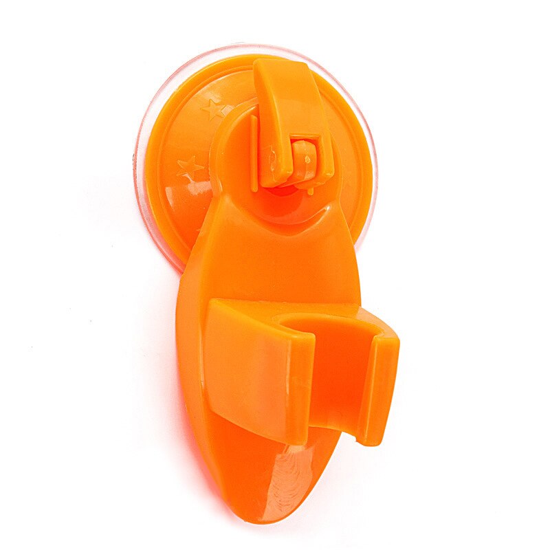 Bad Sitz Chuck Halter Dusche Feste Halterung Sucker Kunststoff Leistungsstarke Saug Duschen Köpfe Halter Bad Zubehör: 02  Orange