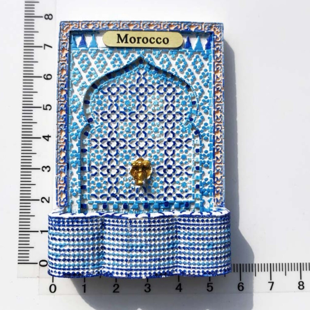 Imanes turísticos 3D para nevera, decoración de recuerdo, manualidades, manualidades, colección de , europa, marruecos: AMA220328001