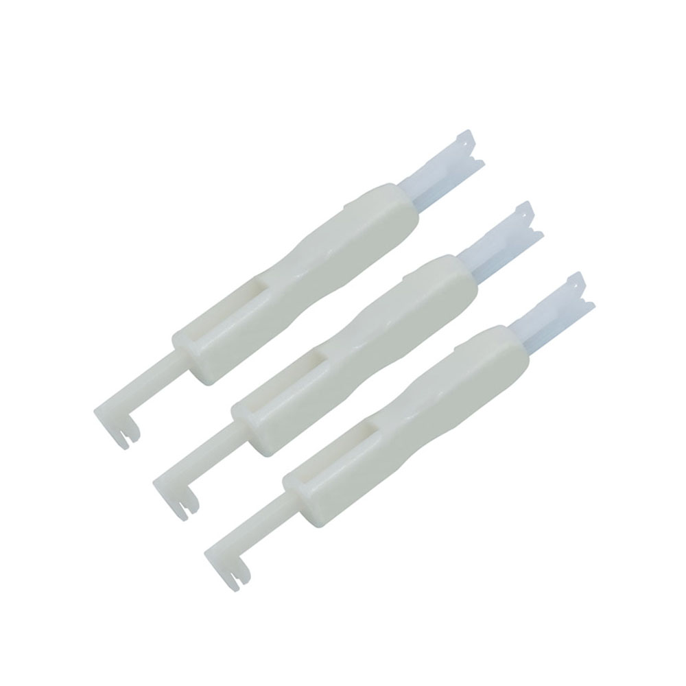 Enhebrador de agujas para máquina de coser, herramienta de inserción de puntadas, enhebrador automático rápido para el hogar, cambiador de agujas, agujas de sujeción: Gris claro