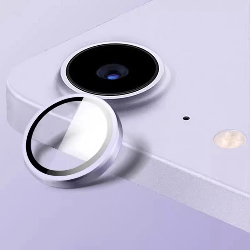 Protector de lente de cámara de Metal para Apple IPad Pro Air7 11 pulgadas 13 "2025 2024 cámara trasera Ultra HD Protector de anillo tapa de lente de vidrio: Morado /  Opción4