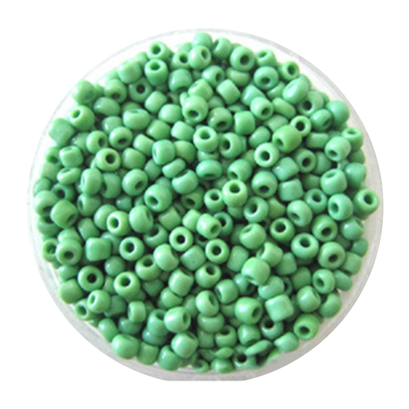 2400 stks/partij 2mm Rocailles voor Handwerken 11 Kleuren Graland Ballen Parels voor Ambachten Sieraden DIY Maken Spacer Decoratie parels: Green
