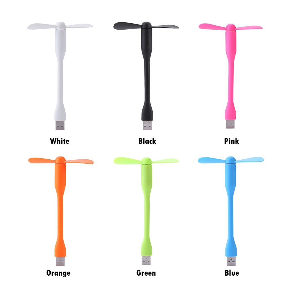 Mini ventilatore USB flessibile flessibile per Power Bank Laptop PC caricatore ca ventilatore portatile Computer Gadget estivi per l'home Office
