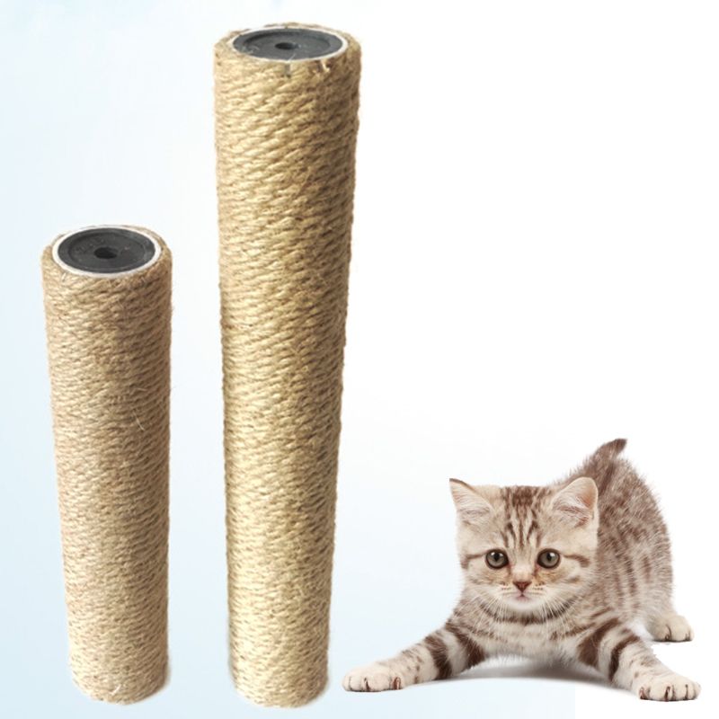 6mm Cat Scratch Pillar Jute Rope for Repair DIY Replacement Stripe Pad Carpet Kicker Toy Multipurpose for Stairs Tire