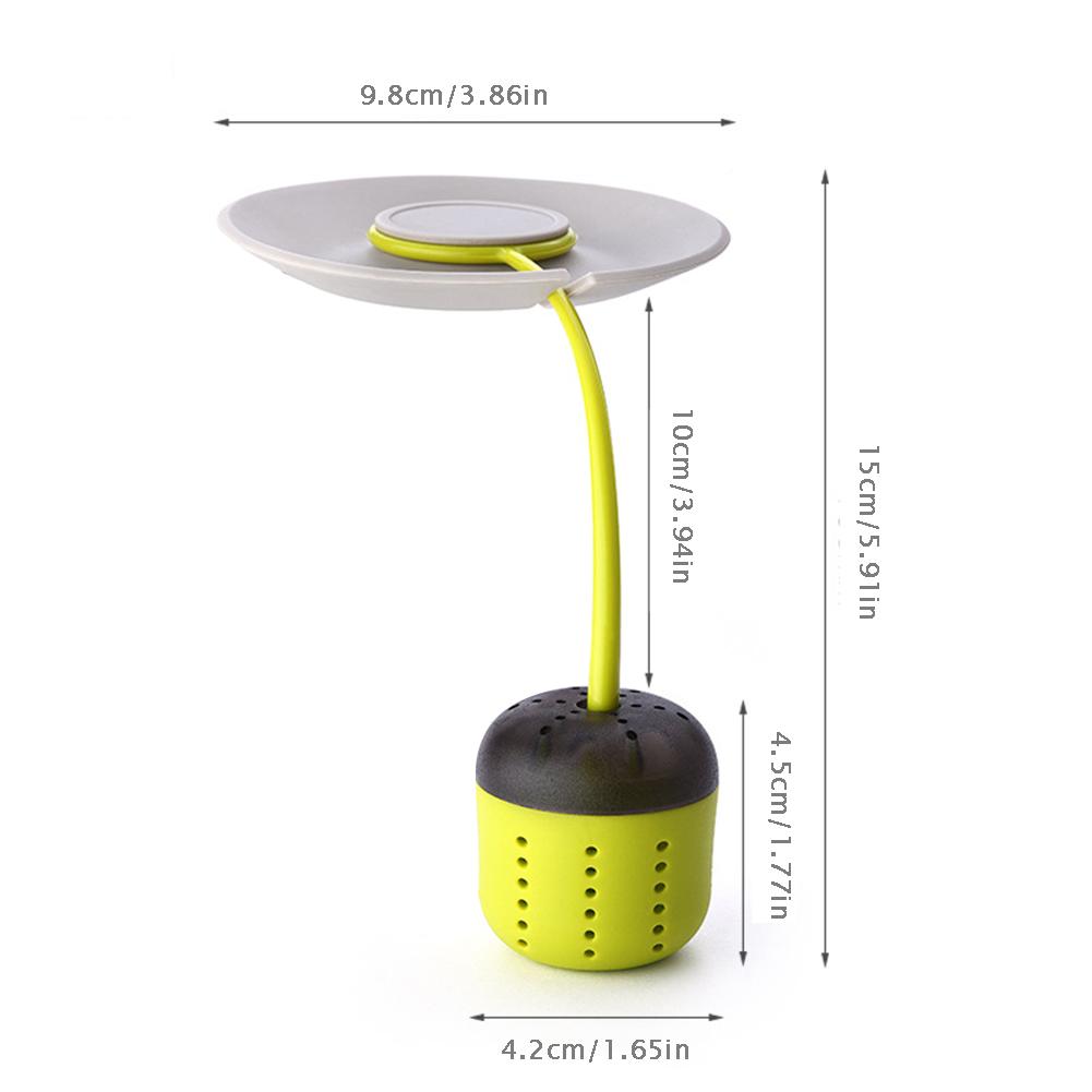 Silicone Thee-ei Losse Thee Bag Zeef Siliconen Herbal Spice Filter Diffuser Herbruikbare Thee Steeper Voor Thuis Keuken