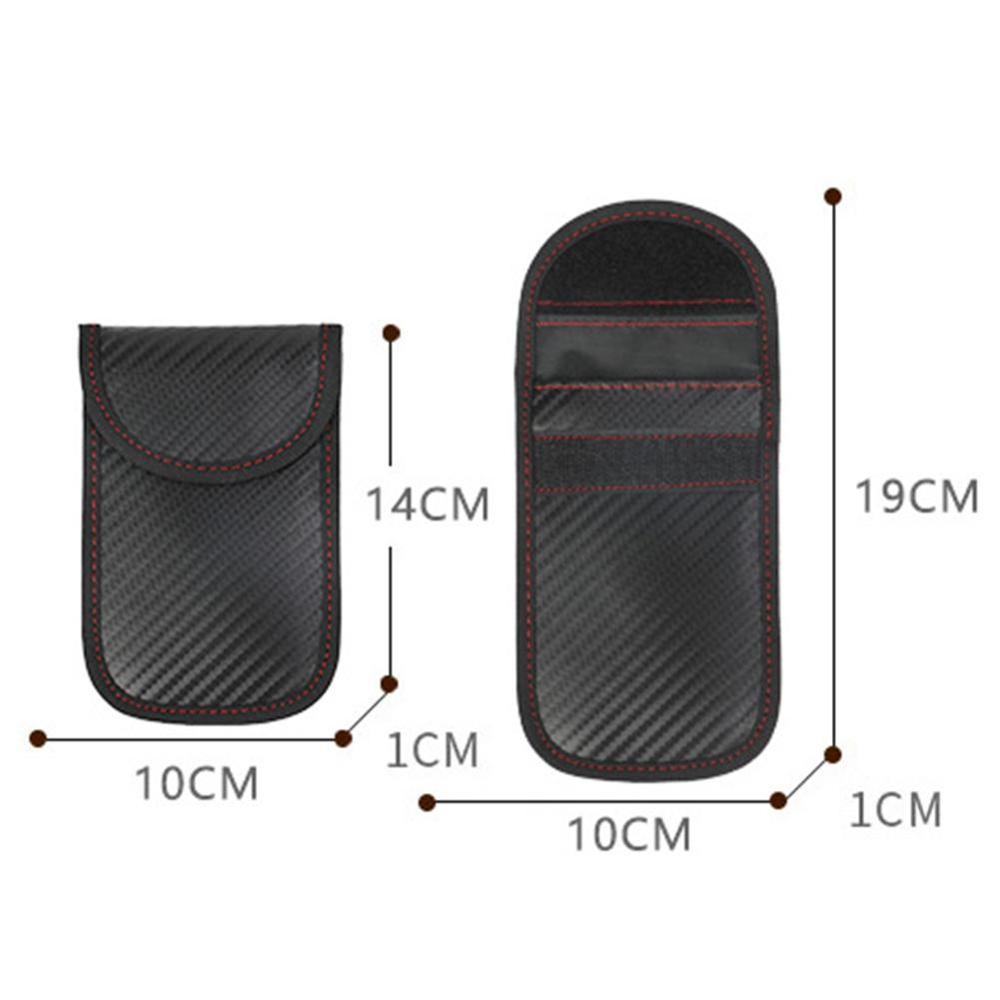 Car Key Signal Blocker Case Faraday Cage Fob Pouch Keyless RFID Blocking Bag Car Key Signal Blocker Pouches