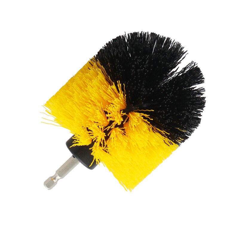 Electric Drill Brush Cleaning Power Scrubber Drill Brush Kit Nylon Brush for Car Leather Air Vents Rim Kitchen Cleaning Tools: 3.5inch