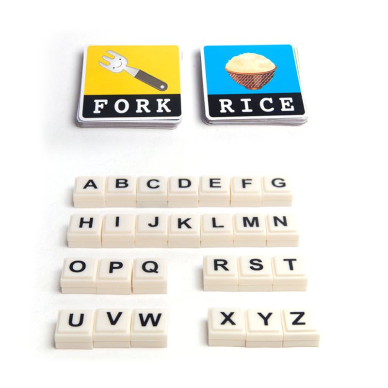 Spelling Spel Engels Brief Alfabet Vroeg Leren Educatief Kinderen Speelgoed Kinderen L41D