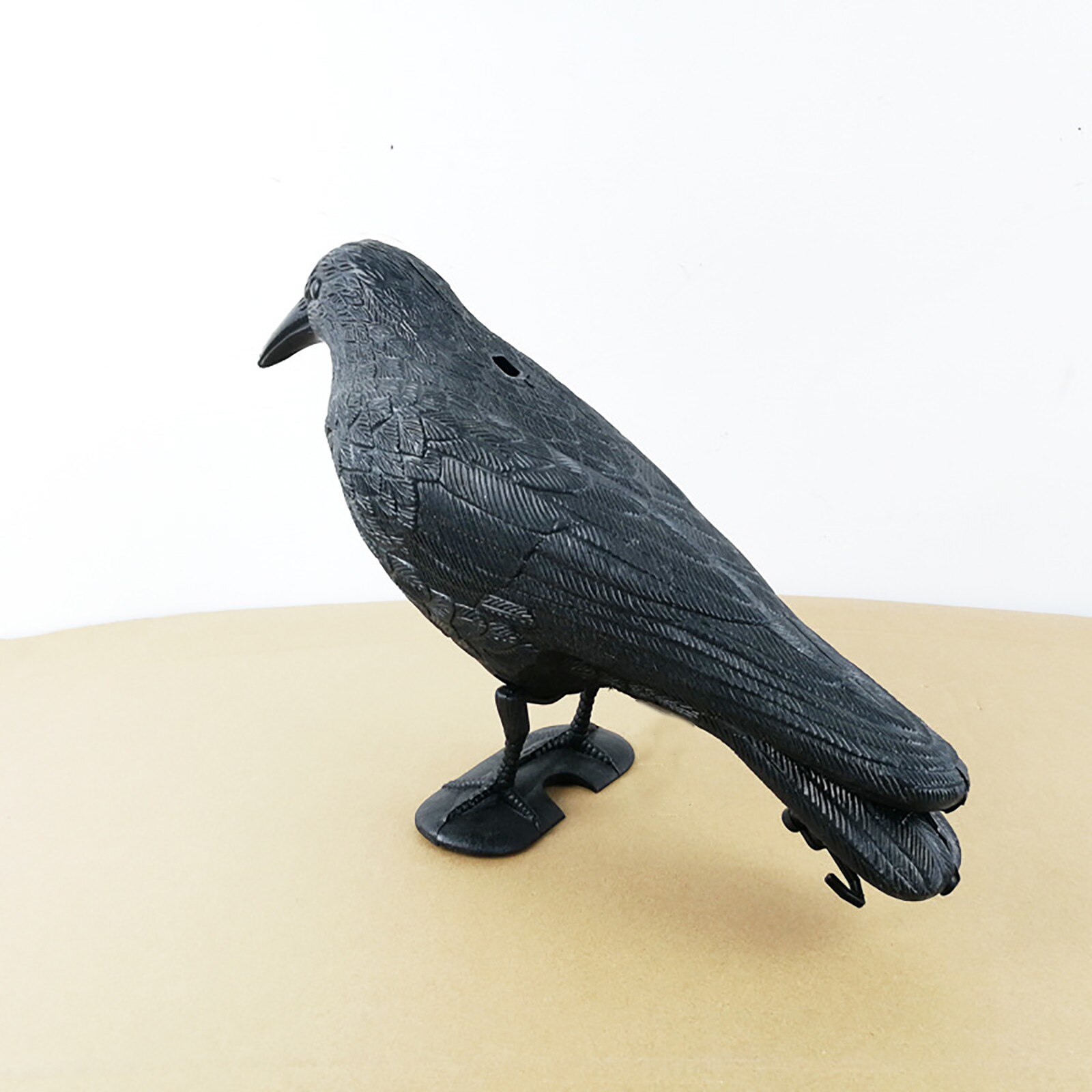 SALES！！！Plastic Simulated Crow Decoy Garden Bird Scarer Mice Pest Control Deterrent