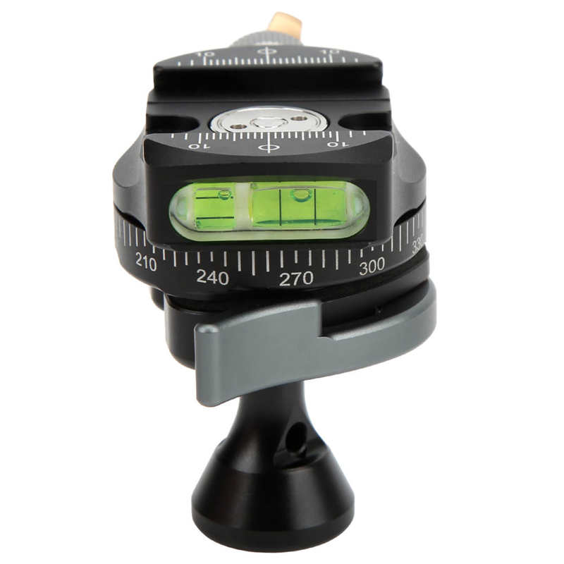 Panoramic Inverted Ball Head 360 Degree Rotatable Tripod Head 10KG Bearing Capacity Spherical Ball Head for DSLR SLR Camera