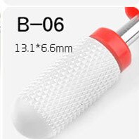 White 1 Pc Silicon Carbide Nail Drill Bits Flexible Polisher Manicure Machine Nail Accessories Electric Nail File Pedicure Tool: G-C-B06