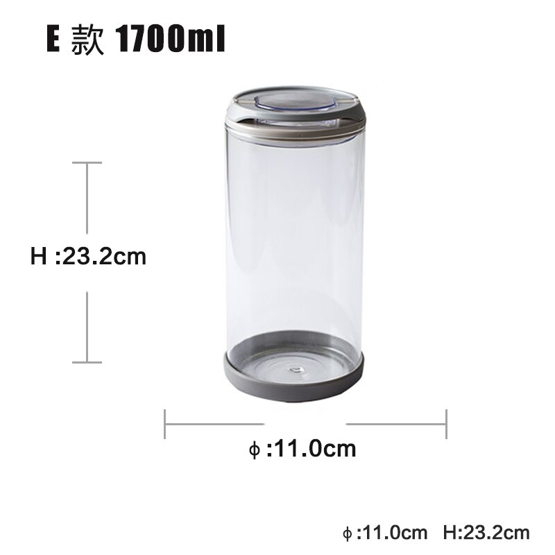 Luft-engen Glas Versiegelt Panzer dicht Tee Topf Küche Lagerung Panzer: 1700ml