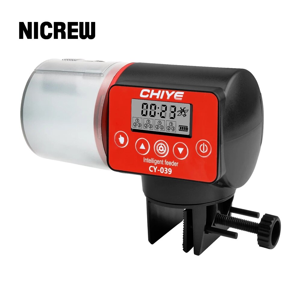 Nicrew Aquarium Automatic Fish Feeder Smart Control Aquarium Tank Vijver Auto Fish Feeder Timer Visvoer Dispenser Gereedschap Levert: I