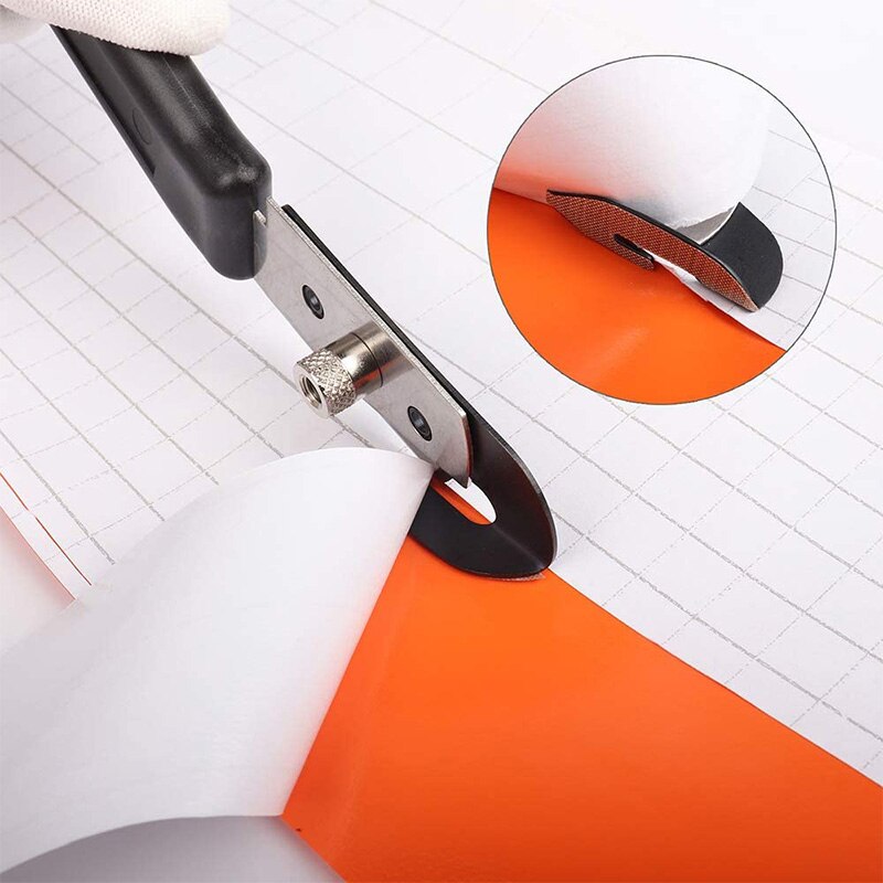 Cutter Knife with PTFE-Coating, Stainless Steel Blade Film Safety Cutting Knife for Car Tinting & Backing Paper