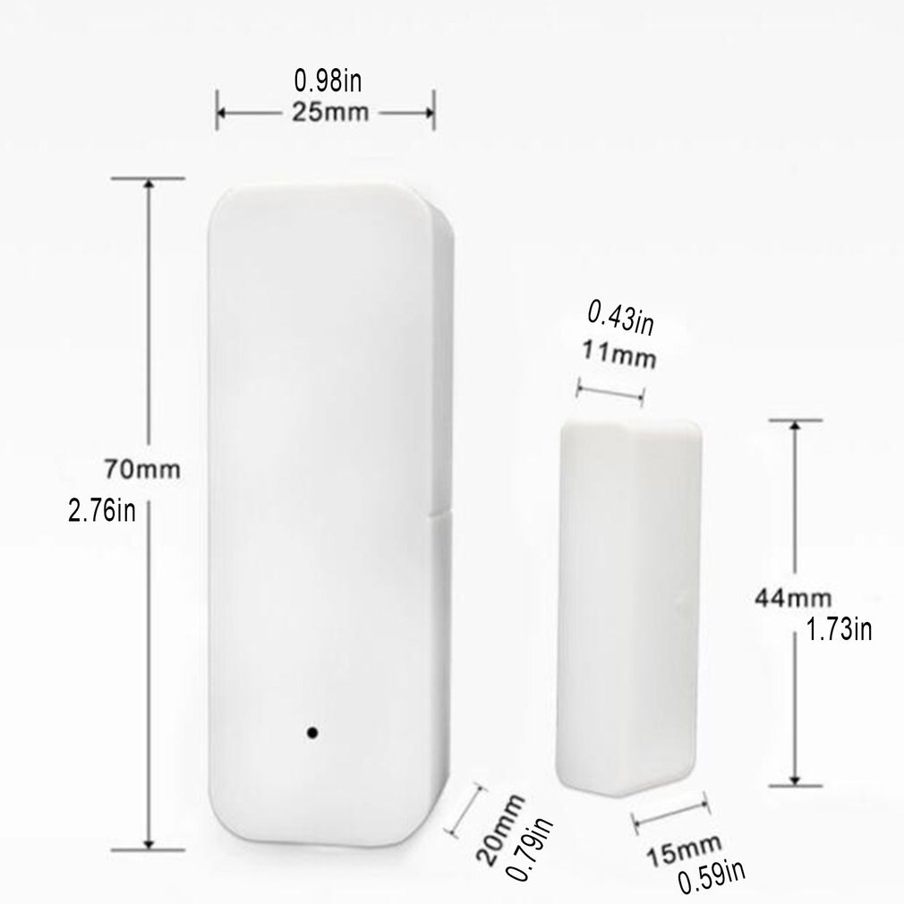 Smart WiFi Door Sensor Door Open / Closed Detectors WiFi App Notification Alert security alarm for Alexa for Google Home