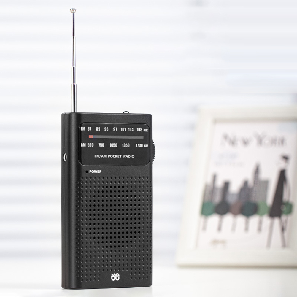 Op voorraad: noodradio voor buiten, werkt op batterijen, kleine draagbare radio, full-band am/fm-radio, mini-zakradio, overlevingsradio.