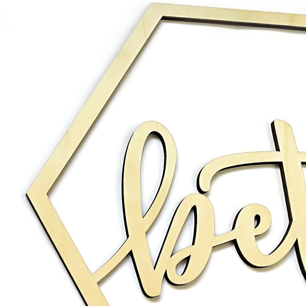2 stk trebånd bryllupsstol banner tegn gjør-det-selv bryllup forlovelsesfest deco gjør-det-selv dekorasjoner familie stol tilbehør