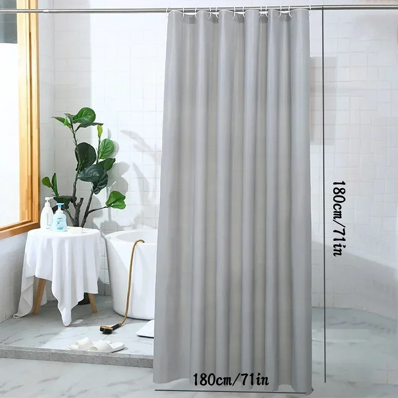 ZEXEF-cortinas de ducha de tela impermeable, cortinas de baño para baño, bañera, cortina de sombra, cubierta de baño ancha grande con ganchos