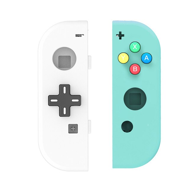 For Nintendo Switch NS Joy Con Replacement Housing Shell Cover Nintend Switch NX JoyCons Controller Joystick Housing Shell Case: L-WhiteA Right-Green