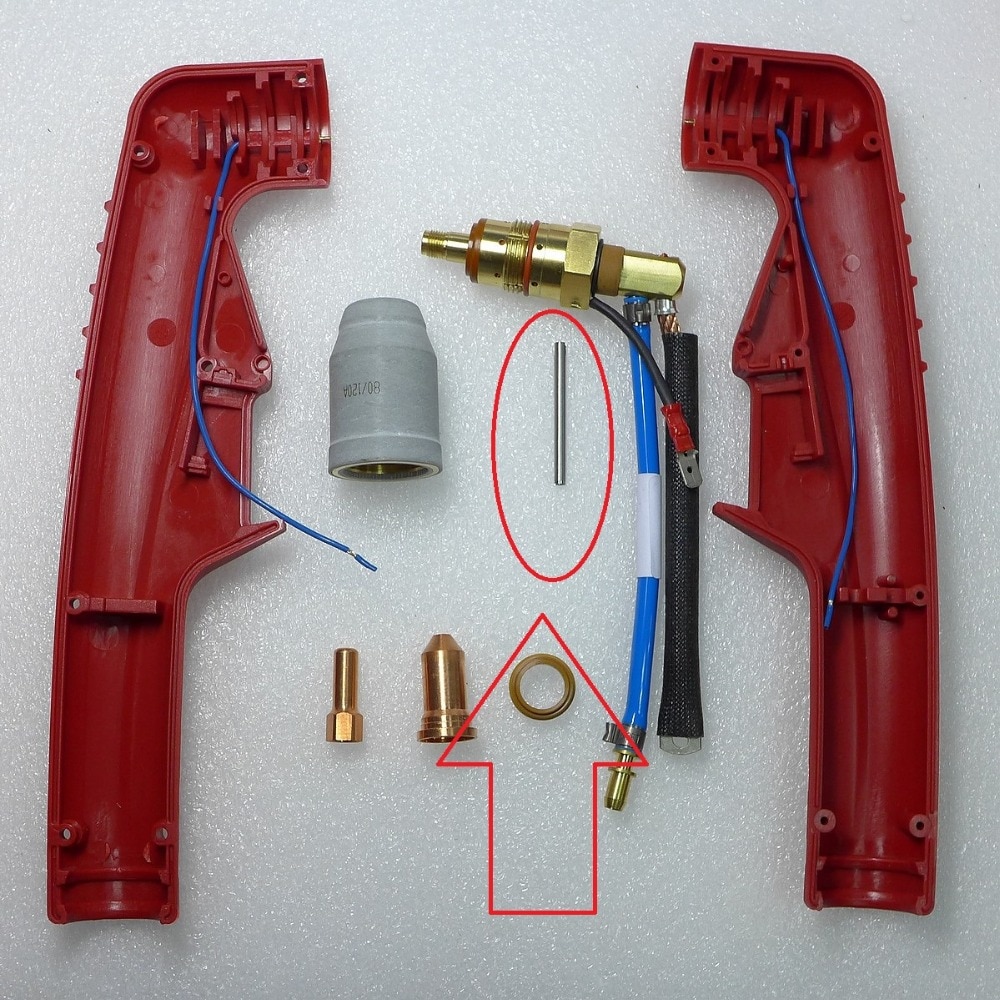 09700.48 Koeling buis Luchtslang voor PT-100 PT100 PT 100 Torch Body Air Plasmasnijtoorts Verbruiksartikelen 2 stuks Fit FUBAG P100