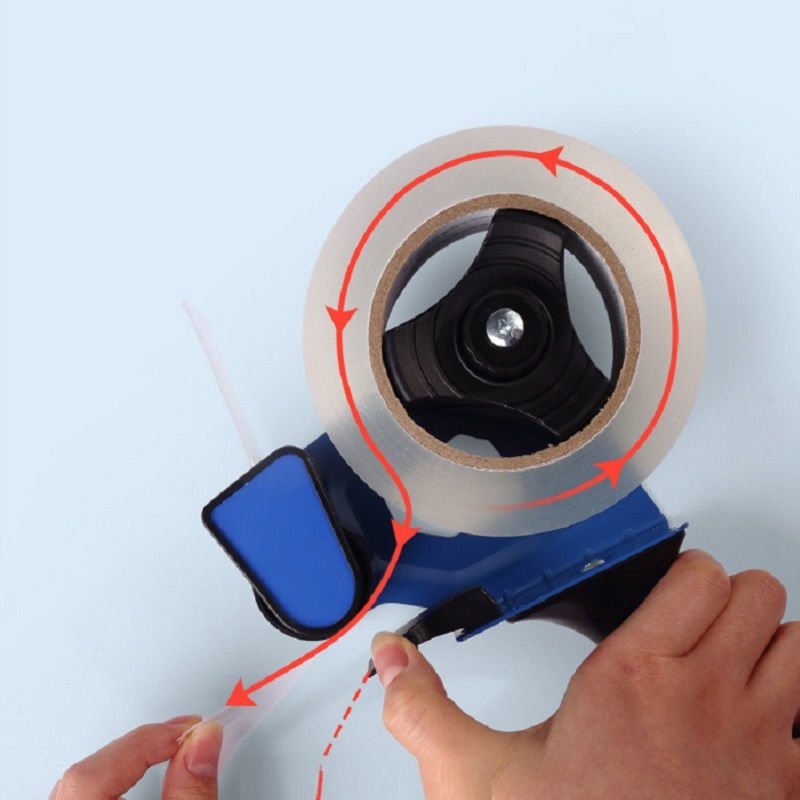 2&quot; Tape Dispenser Scotch Dispenser 50mm Width Hand-held Sealer Plastic Handle Metal Tape Cutter Pack