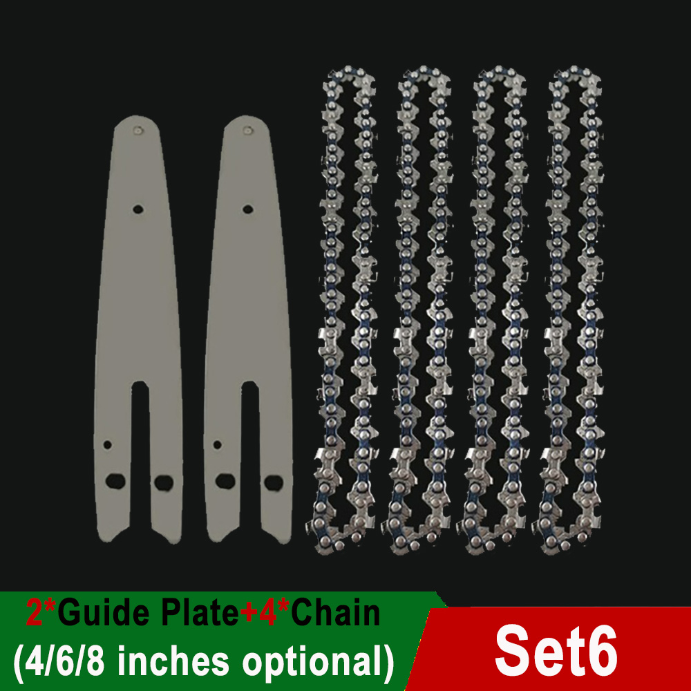 4"/6"/8" Inch Chain Saws Blade for Cutting Wood 1/4"LP 0.043" Gauge 28/37/45DL Mini Chainsaw Chains Electric Chains Replacement: 88 inches / Yellow