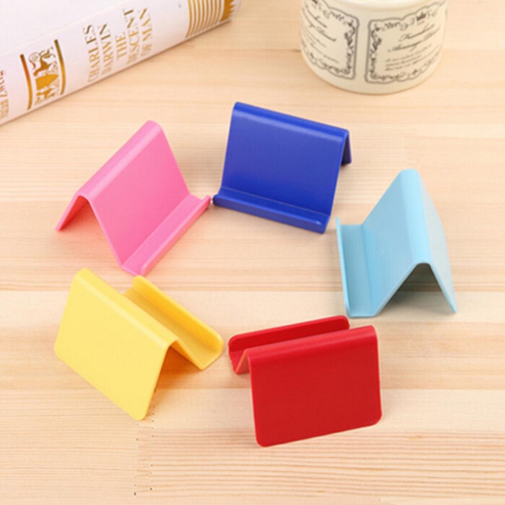 Simple Phone Business Card Holder Support Plastic Mobile Phone Holder Stand Smartphone Holder