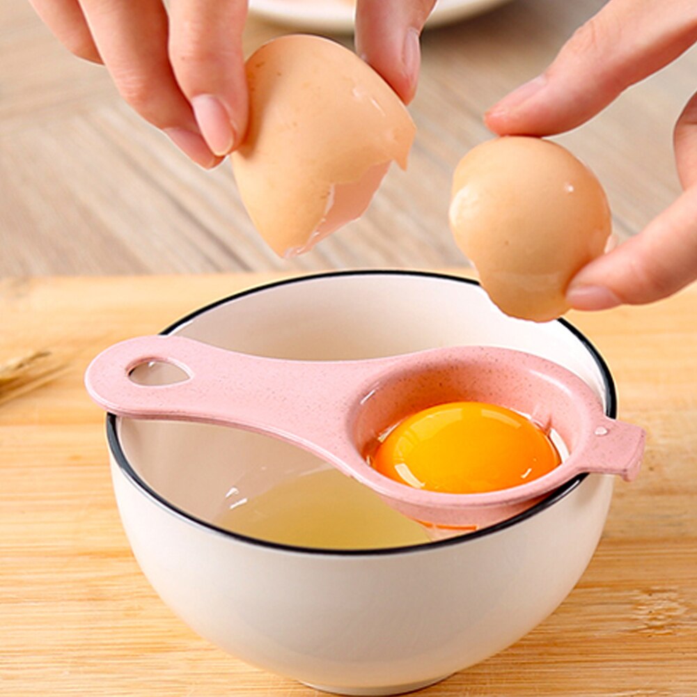 2Pcs Egg White Yolk Separator Household Egg Divider Kitchen Cooking Egg Tool Filter Egg Separator Cooking Gadgets Kitchen Supply