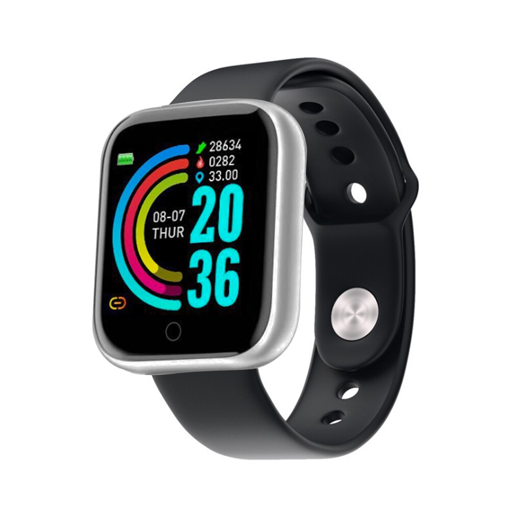 Smart ur kvinder mænd smartwatch til android ios elektronik smart ur fitness tracker silikone rem smart ur timer: 4