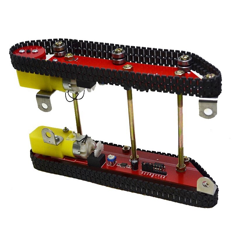 Smart Robot Tank Car Chasis Kits Caterpillar Crawler Chassis Track Integrated Motor Dd1-1 for Ard