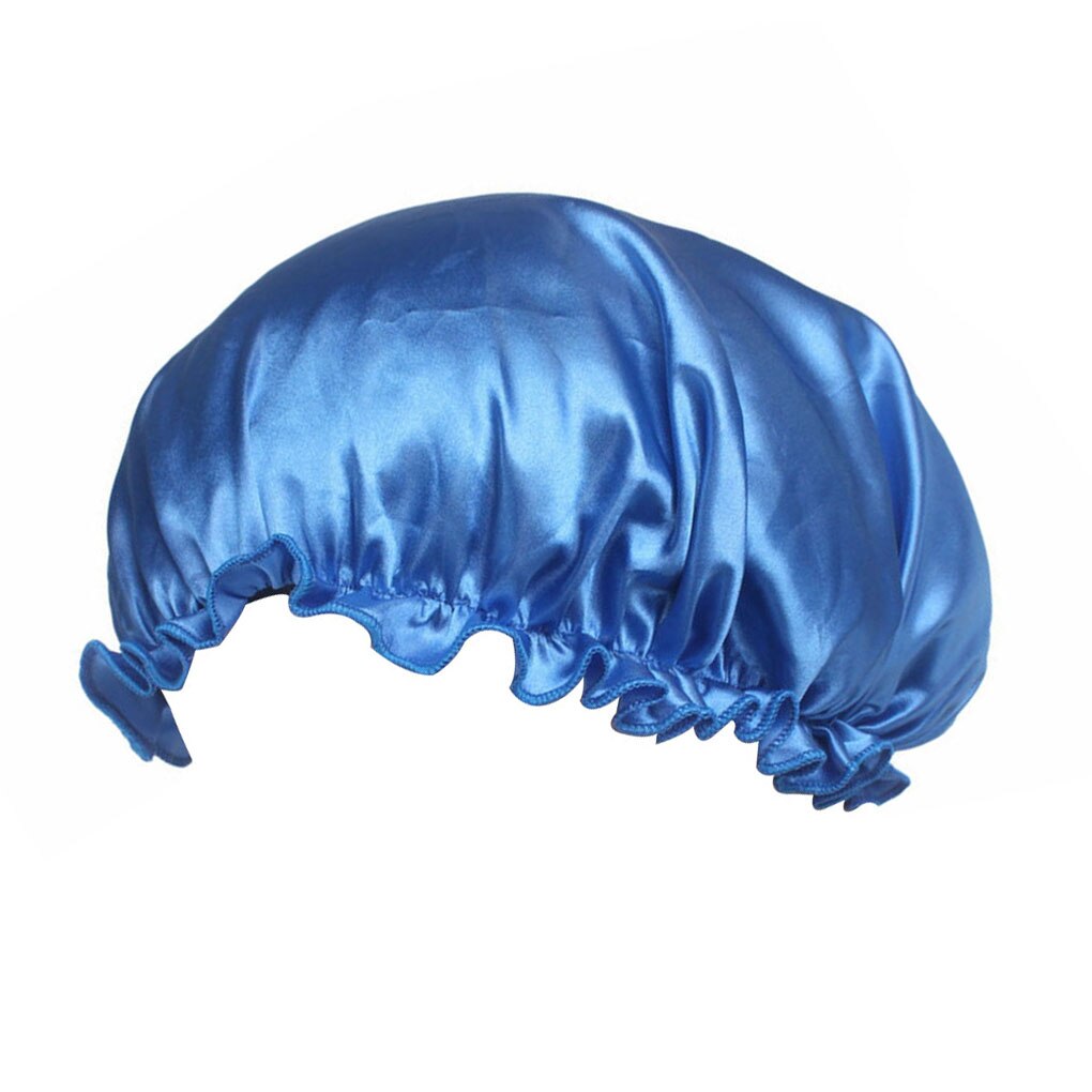 1pc Adults Satin Solid Sleeping Hat Bonnet De Nuit Night Sleep Cap Hair Care Bonnet Nightcap For Women Men Unisex Cap Supplies