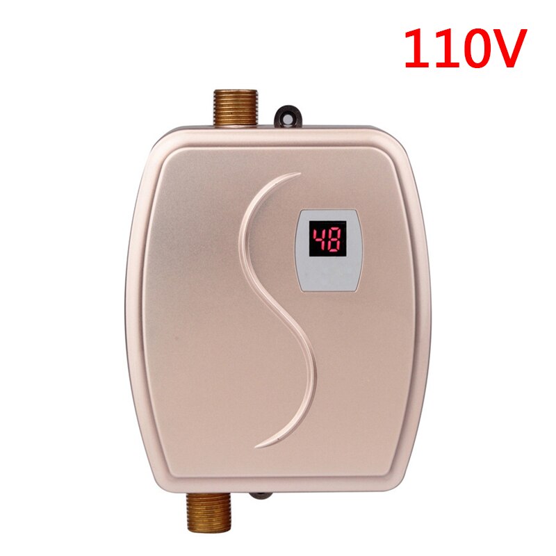 Dmwd 220V 3800W Mini Instant Elektrische Boiler Keuken Badkamer Snel Thermostaat Verwarming Doorstromers: Golden 110V