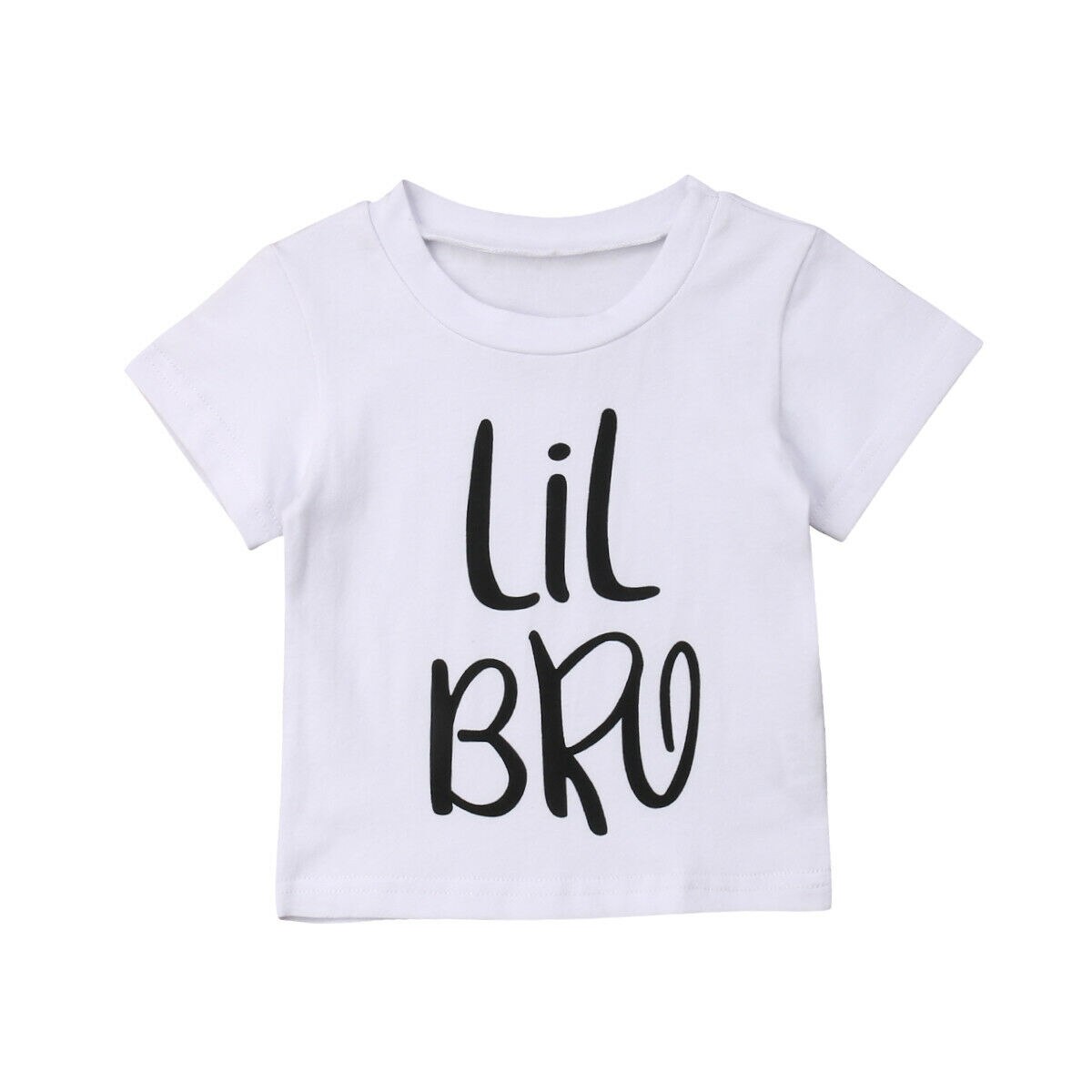 Pudcoco familie matchende sommer t-shirt storesøster & lillebror dreng pige bomuldstoppe: Kuldbror / 3t
