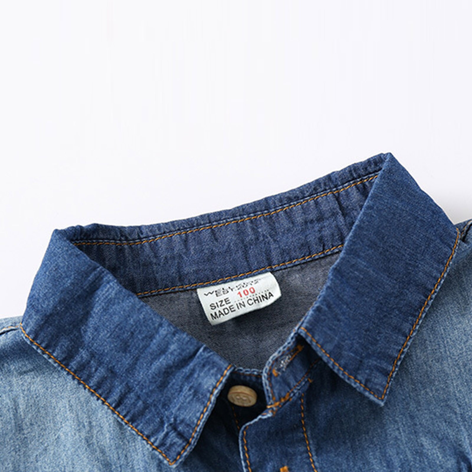 Kids Jongens Denim Jas Met Lange Mouwen Kraag Mode Jas Lente Herfst Jongens Jas Uitloper 2-8Y Kinderen Denim Kleding