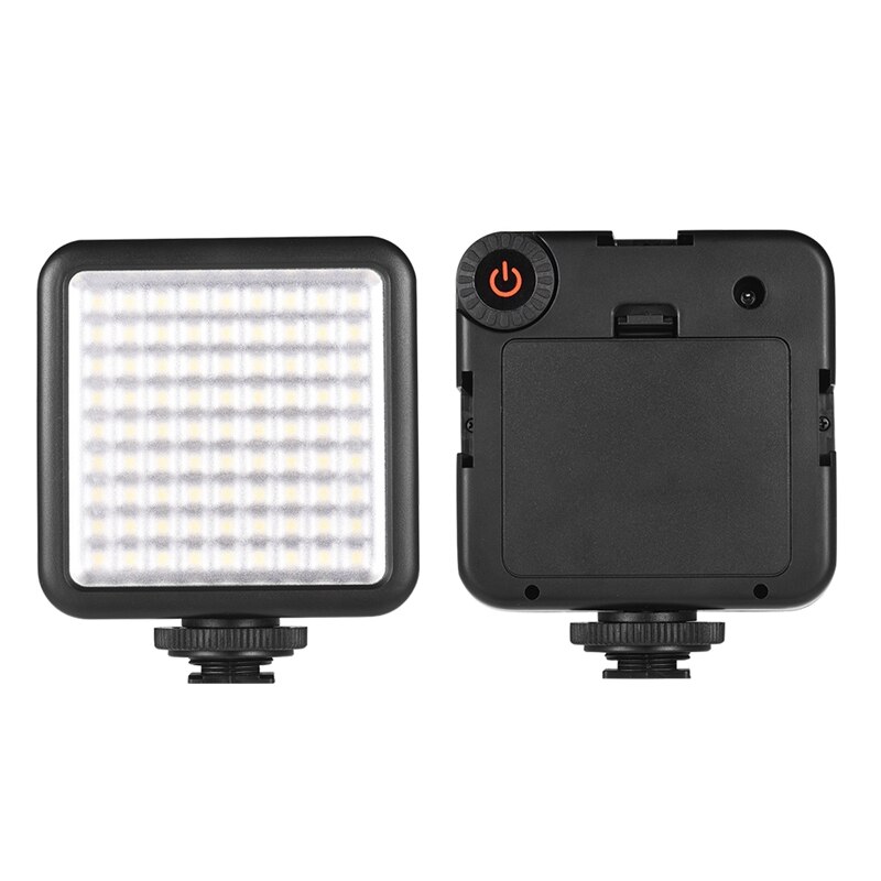 Mini-kamera-led-lichtpanel 7w dimmbar 6000k 81 stück led-perlen camcorder-videolampe schuhhalterungsadapter für zhiyun-stabilisator für